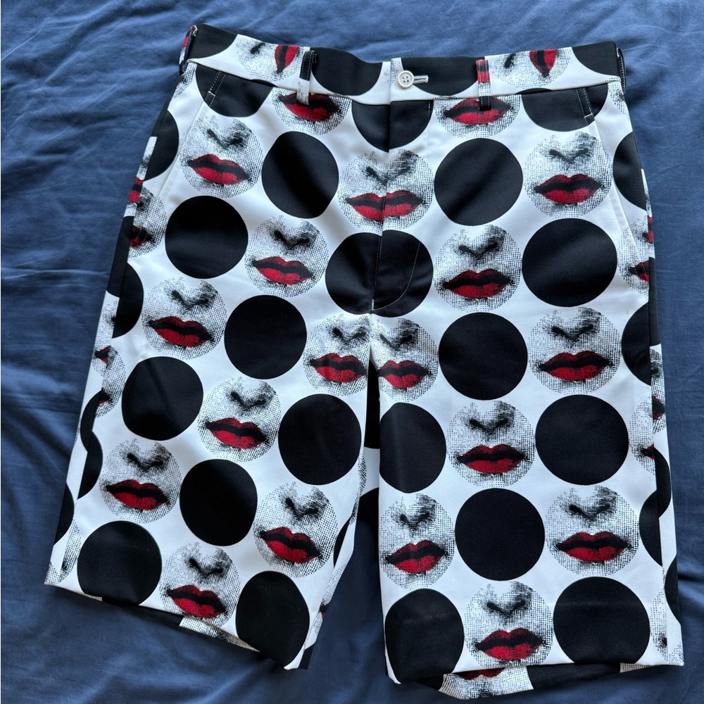 Comme des Garcons Black and White Polka Dot Shorts